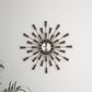 Maple and Jade Wall Clock in Silver and Black, , large