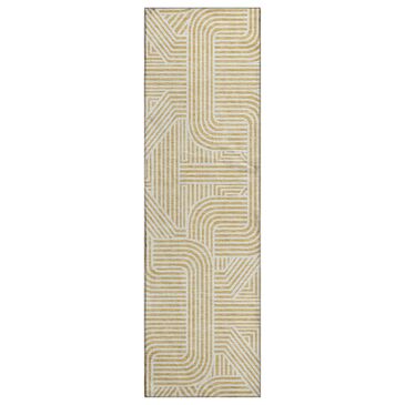 Dalyn Rug Company The Reserve TR14 Gold 2"3" x 7"6" Indoor/Outdoor Runner, , large