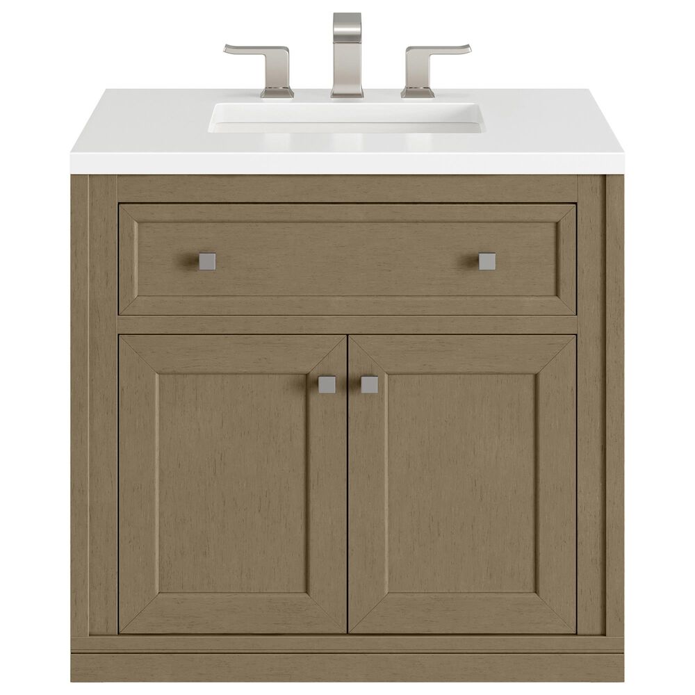 James Martin Vanities Chicago 30" Single Bathroom Vanity Cabinet in Walnut Whisper, , large