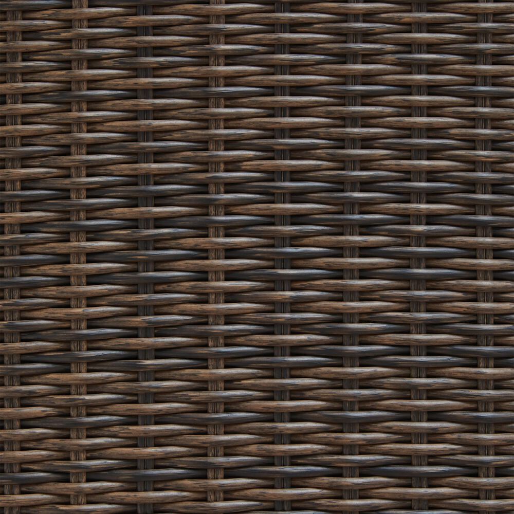 Ashley Monterey Point Rectangular Outdoor Cocktail Table in Dark Brown, , large