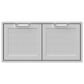 Hestan 42" Double Storage Doors in Stainless Steel, , large
