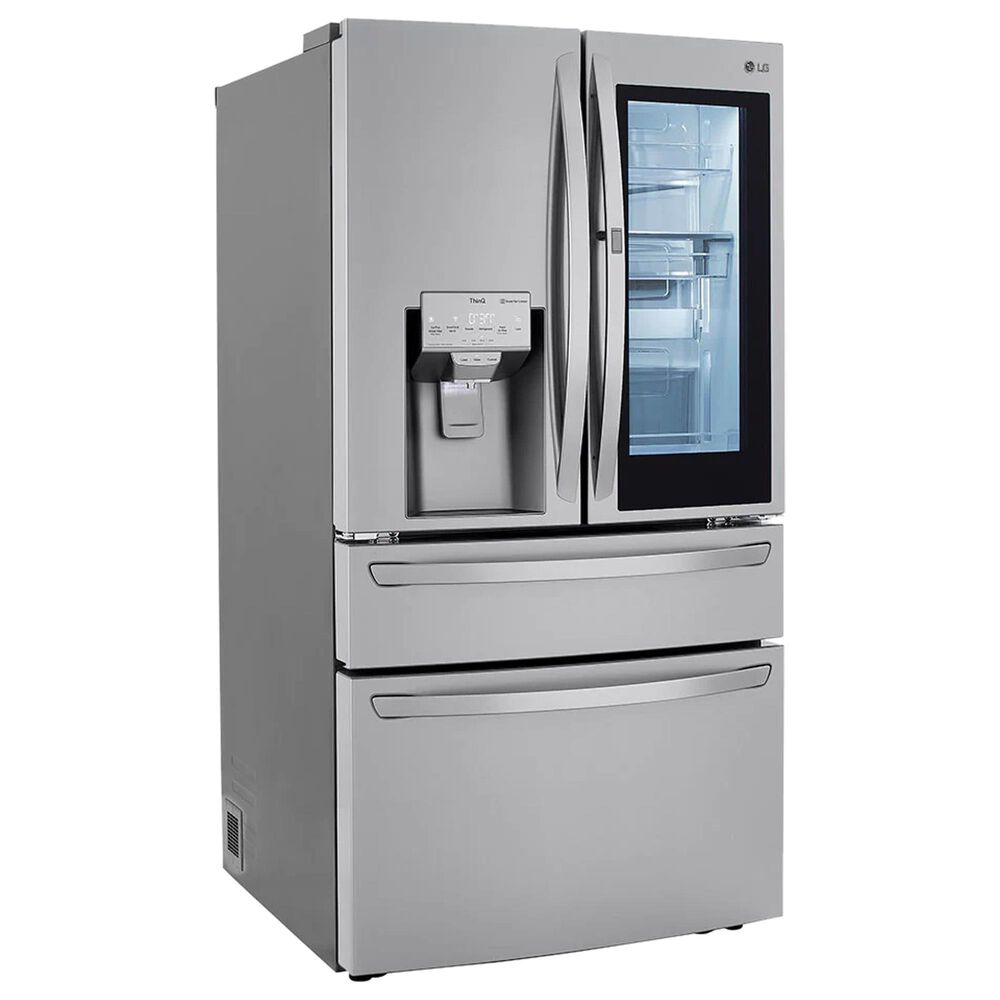 LG 2-Piece Kitchen Package with 29.5 Cu. Ft 4-Door French Door Refrigerator and Single Door Freezer in Stainless Steel, , large