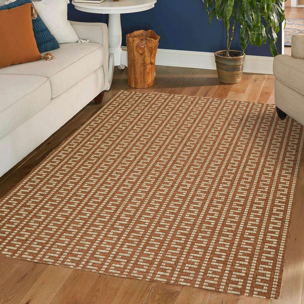 Dalyn Rug Company Bali BB9 5&#39;1&quot; x 7&#39;5&quot; Paprika Indoor/Outdoor Area Rug, , large