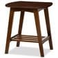 Baxton Studio Sacramento End Table in Dark Walnut, , large