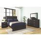 Ashley Belachime Full Panel Bed with Nightstand in Dark Charcoal, , large