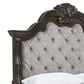 Millenium King Upholstered Bed in Dark Brown, , large