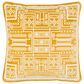 Surya Camaxtli 20" Square Throw Pillow in Mustard, , large
