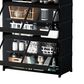 HOMLUX 7-Tier Storage Cabinet with Adjustable Shelves in Black, , large