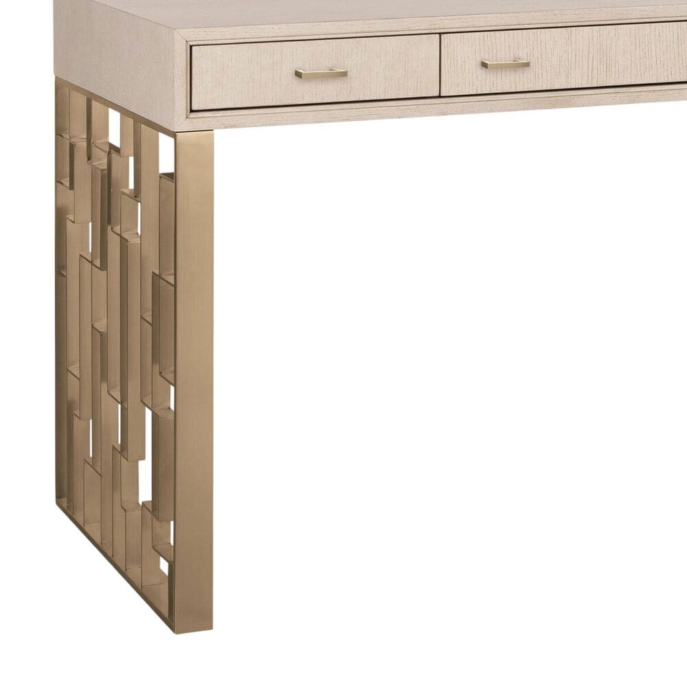 Hooker Furniture Marlowe Writing Desk with Polished Limestone and Radiance, , large