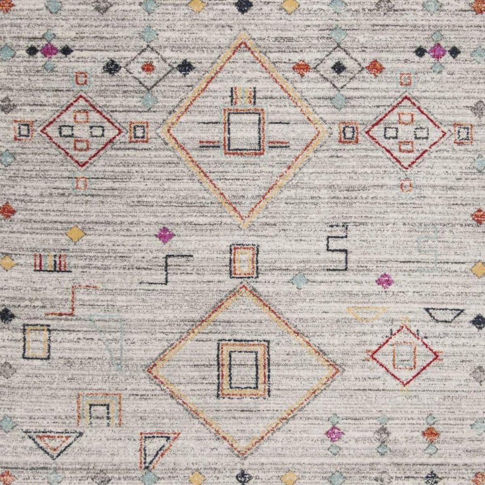 Safavieh Adirondack ADR208F 4&#39; x 6&#39; Light Grey and Red Area Rug, , large