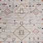 Safavieh Adirondack ADR208F 4" x 6" Light Grey and Red Area Rug, , large