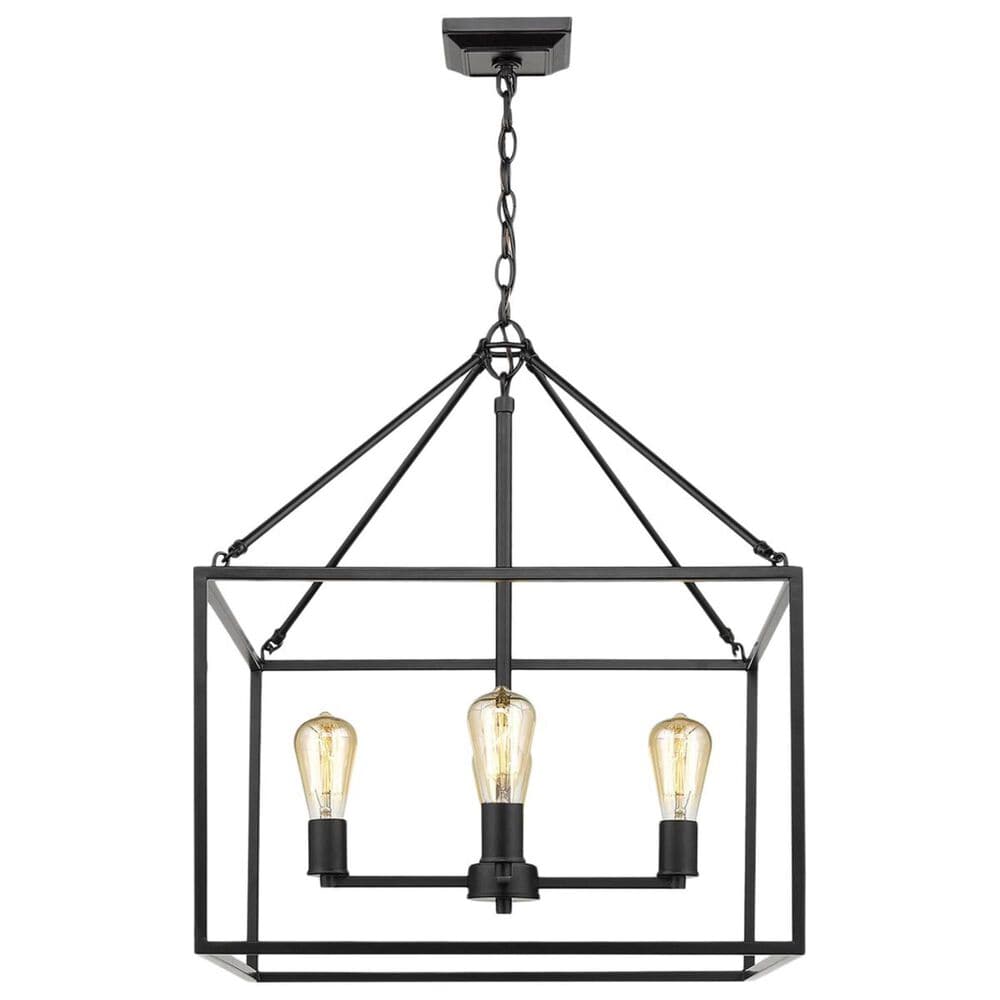 Golden Lighting Wesson 4-Light Chandelier in Black, , large
