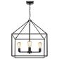 Golden Lighting Wesson 4-Light Chandelier in Black, , large