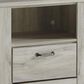 Ashley Bellaby 1 Drawer Nightstand in Whitewash, , large