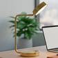 Adesso Amari Desk Lamp with Cordless LED in Antique Brass, , large