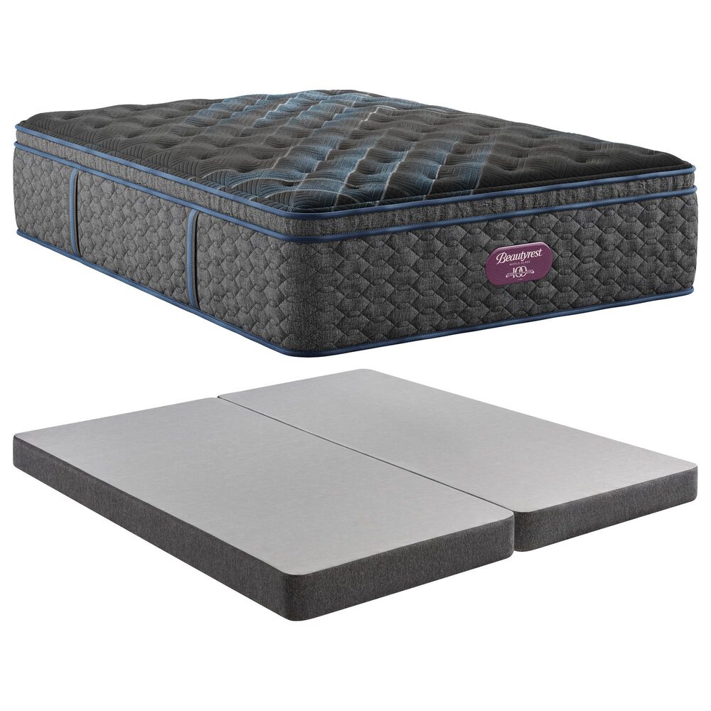Simmons World Class Level Four Plush Pillow Top King Mattress with Low Profile Box Spring, , large