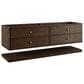 James Martin Allamari 72" Double Bathroom Vanity in Sable with Single Hole 3 cm Victorian Silver Silestone Top and Rectangular Sinks, , large