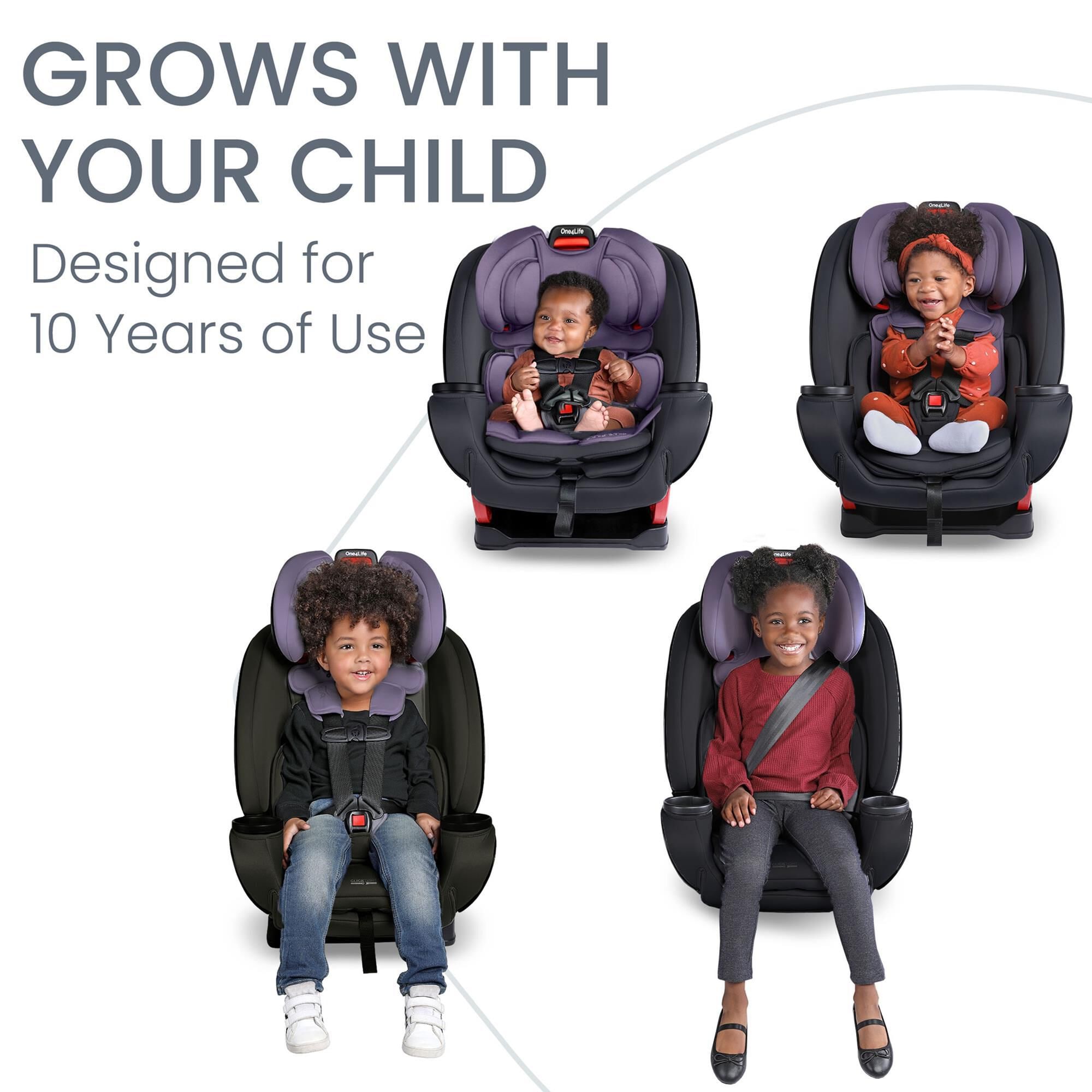 Large child car seat clearance