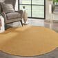 Nourison Positano 6" Round Yellow Indoor/Outdoor Area Rug, , large