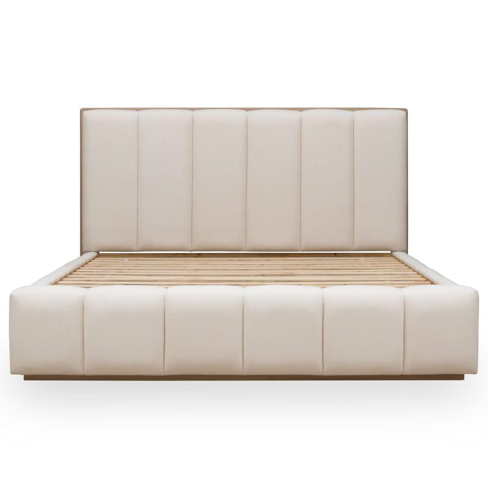 Urban Home Gardenia Queen Upholstered Bed in Chai, , large