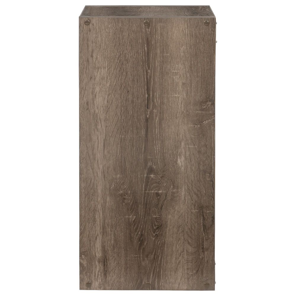 Linon Home Decor Galli 2-Shelf Bookcase in Grey, , large