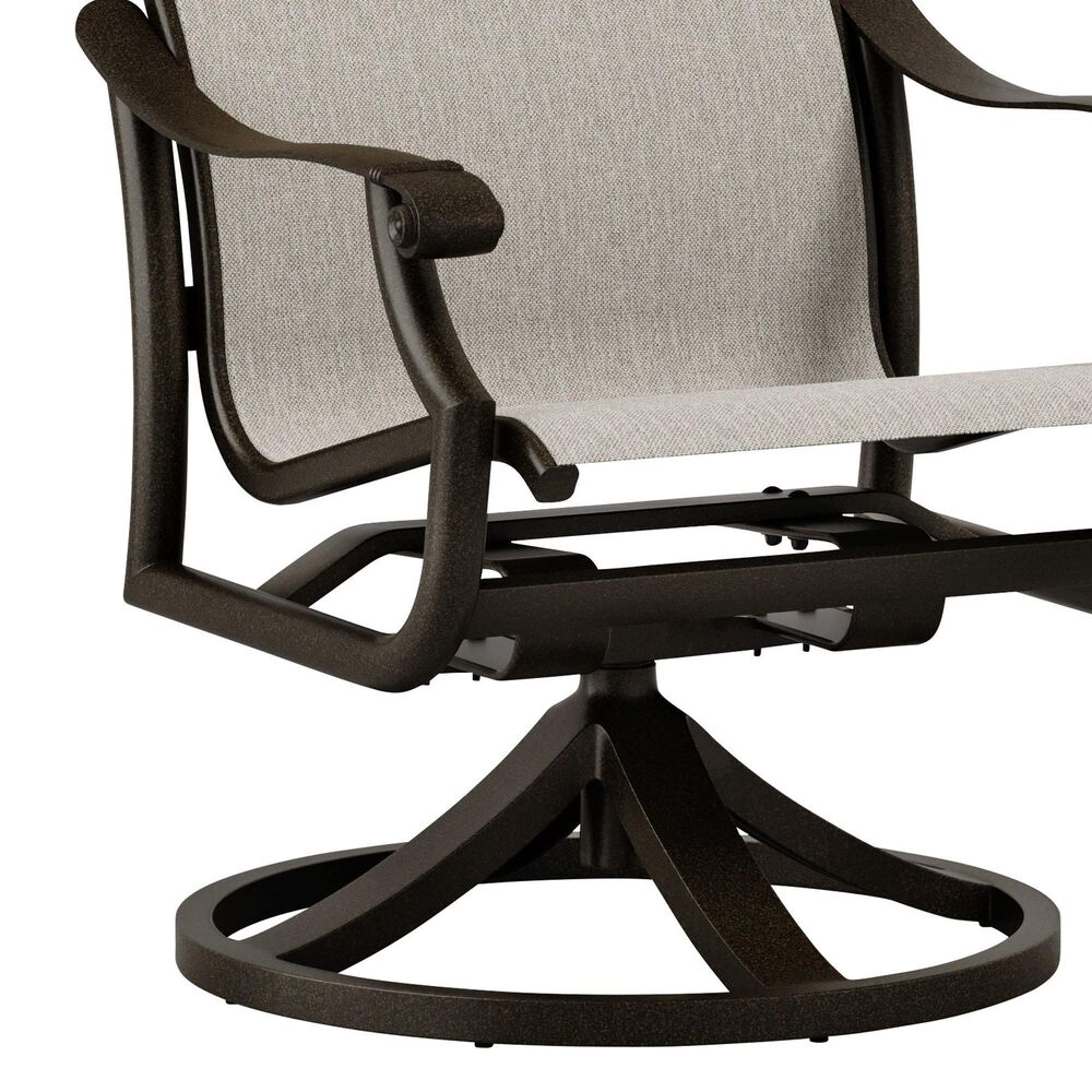 Tropitone Montreux Patio Swivel Rocker Chair in Beige Grey, , large