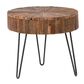 Blue Sun Designs End Table in Distressed Brown, , large