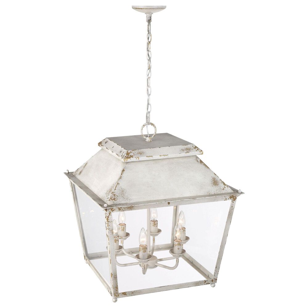 Golden Lighting Abingdon 6-Light Pendant in Antique Ivory, , large