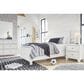Ashley Fortman Twin Panel Bed in White, , large