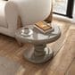 Furniture of America Rene Glossy End Table in Brown, , large