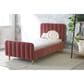 Baby Appleseed Gatsby Toddler Bed in Dusty Rose Velvet, , large