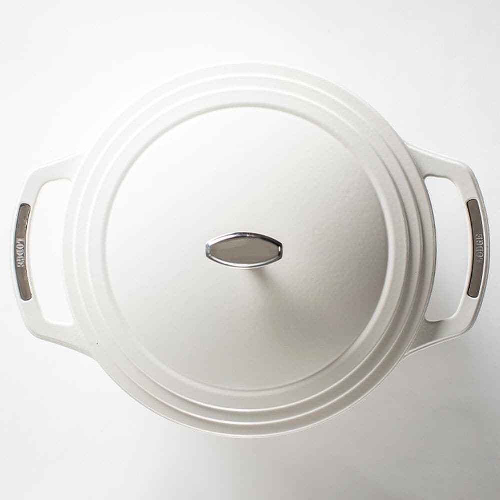 Lodge USA Enamel 7.5 Qt. Cast Iron Dutch Oven in Cloud Nine, , large