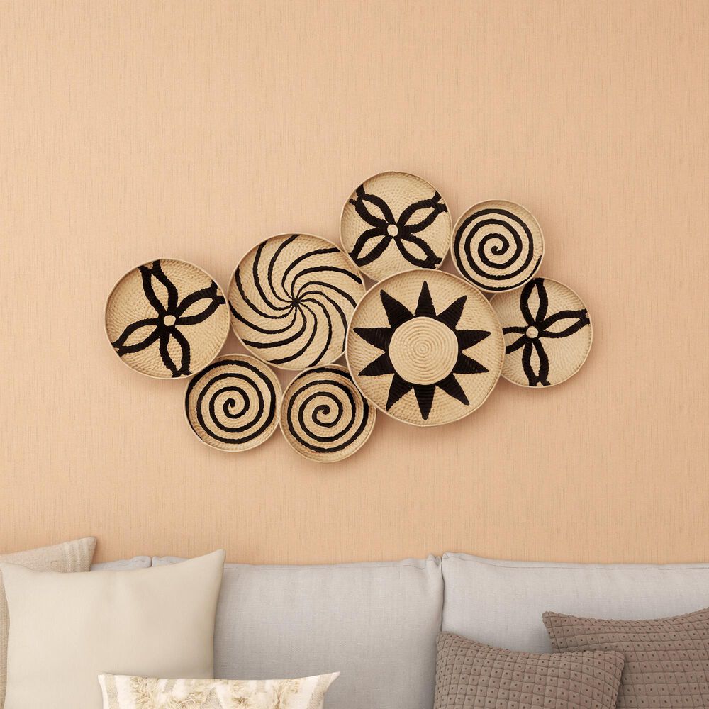 Maple and Jade 29&quot; x 44&quot; Eclectic Abstract Wall Decor in Black and Brown, , large