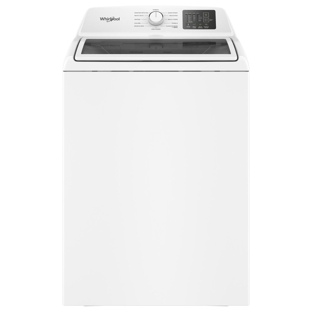 WHIRLPOOL 4.3 Cu. Ft. Top Load Impeller Washer and 7.0 Cu. Ft. Electric Front Load Dryer Laundry Pair in White, , large