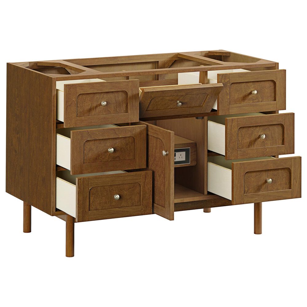 James Martin Laurent 48" Single Bathroom Vanity in Honey Oak with 3 cm Phantome Eclos Top and Rectangular Sink, , large
