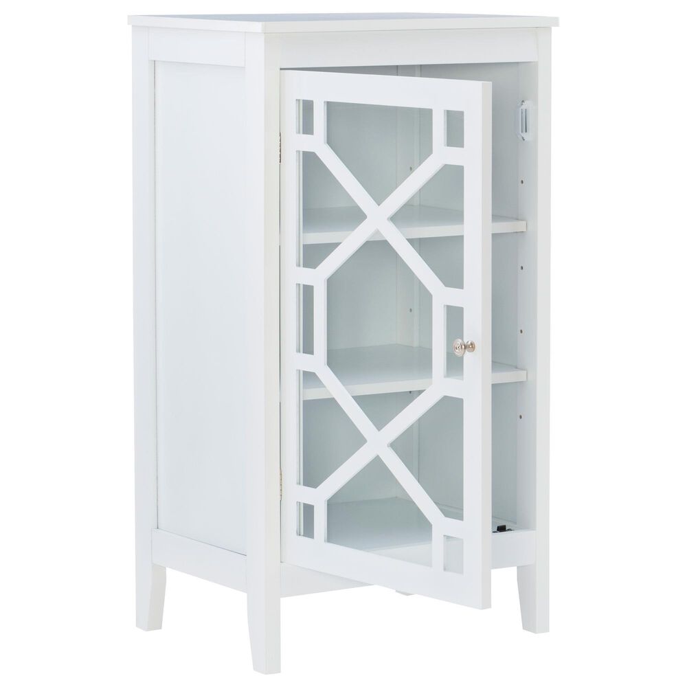 Linon Home Decor Fetti Small Cabinet in White, , large