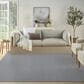 Nourison Courtyard Ivory and Blue 8" Square Indoor/Outdoor Area Rug, , large