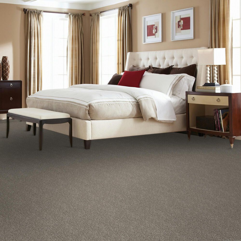 Mohawk SmartStrand Silk Luxuriant Surface Carpet in Ice Fox, , large