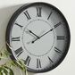 Maple and Jade 20" Decorative Wall Clock in Matte Black and White, , large