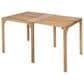 Zuo Modern Riviera Extendable Dining Table in Natural - Table Only, , large