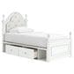 Ashley Kozlani Twin Upholstered Storage Bed in Matte White, , large
