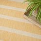 Nourison Positano POS03 Yellow and Ivory 5" x 7" Indoor/Outdoor Area Rug, , large