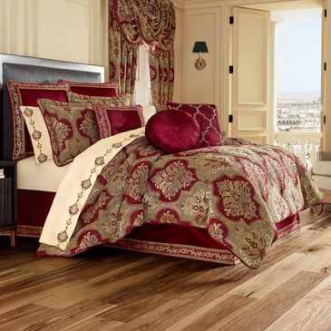 J. Queen New York Maribella 4-Piece King Comforter Set in Crimson, , large