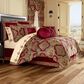 J. Queen New York Maribella 4-Piece King Comforter Set in Crimson, , large