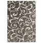 Central Oriental Terrace Tropic Macala 9"10" x 12"10" Stone and Snow Area Rug, , large