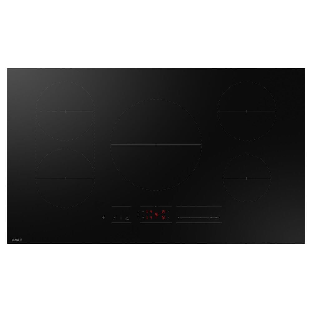 Samsung 36" Induction Cooktop with Anti-Scratch Matte Glass and Sync Burners in Black, , large