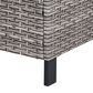 Sunwell Garden 17.3" Ottoman with Navy Cushion in Gray (Set of 2), , large