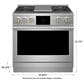 Monogram 36" Dual-Fuel Professional Range with 4 Burners and Griddle in Stainless Steel, , large