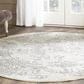 Safavieh Adirondack ADR101B-6R 6" x 6"  Ivory/Silver Round Rug, , large