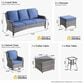 HOMLUX 7-Piece Gray Wicker Patio Sofa Set in Denim Blue, , large